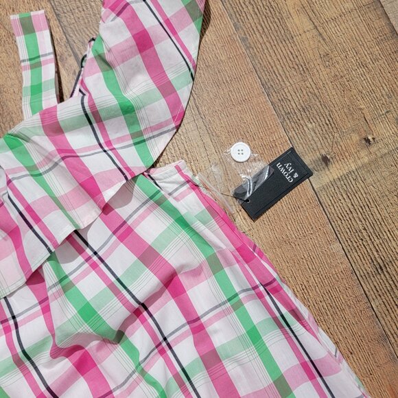 Pretty in Plaid: Crown & Ivy Off-Shoulder Dress - Picture 2 of 15